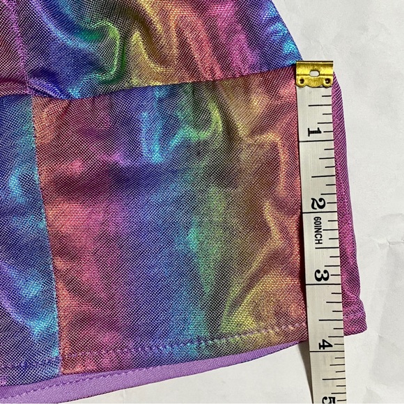FOREVER 21 Metallic Rainbow Iridescent Crop Top Bralette - Picture 12 of 14